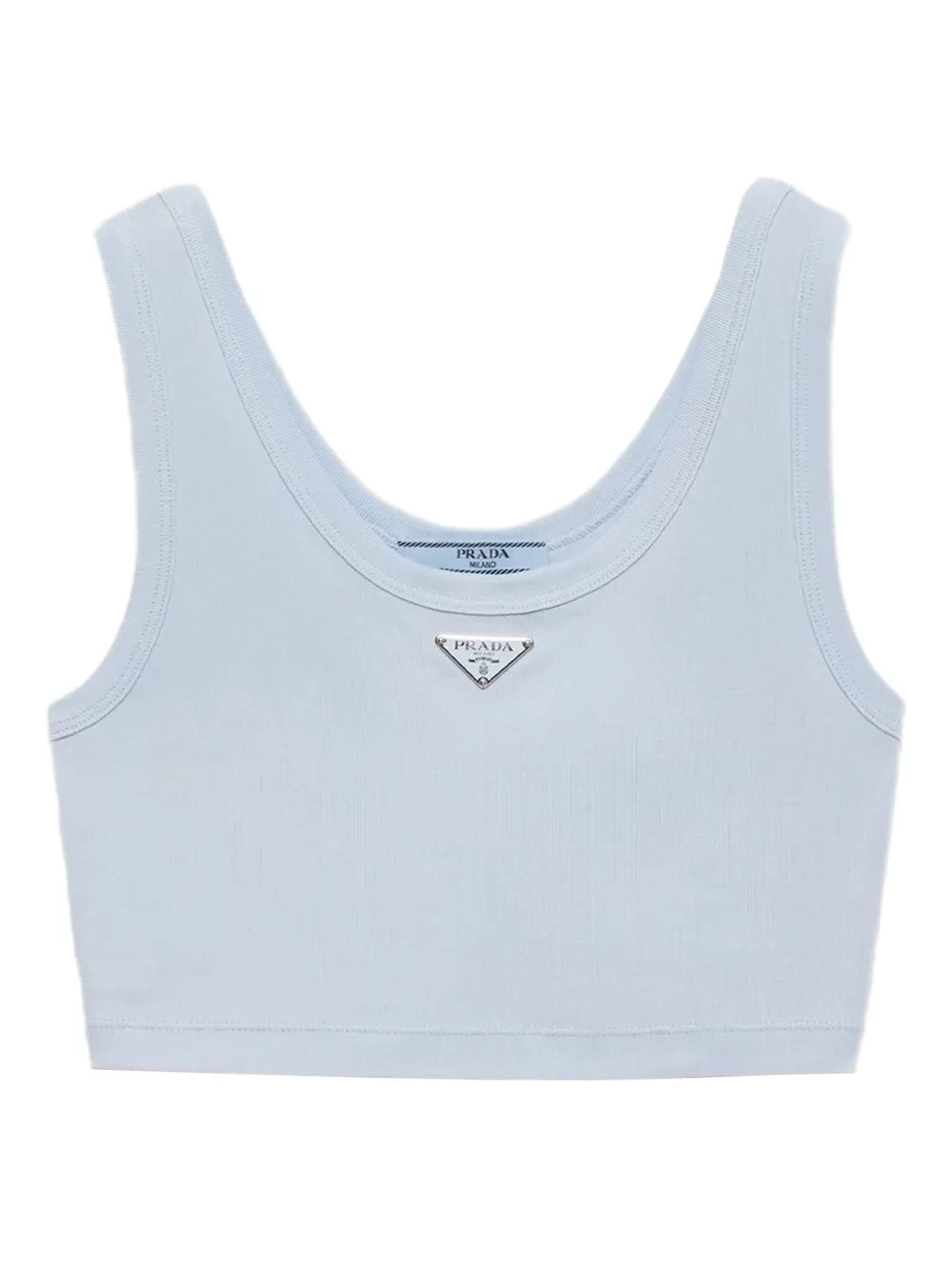 ribbed-knit tank top