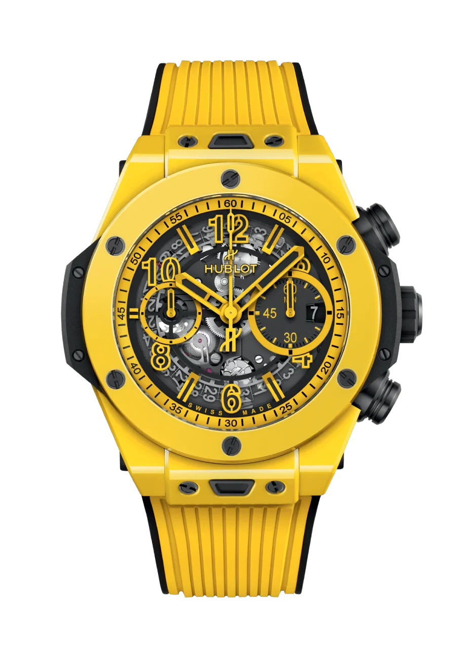 Hublot Big Bang Unico Yellow Magic Chronograph Polished Yellow Ceramic Men's Watch, 421.CY.471Y.RX