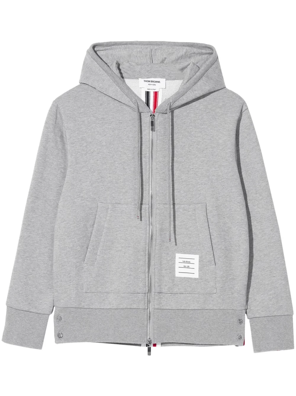 RWB-stripe cotton hoodie