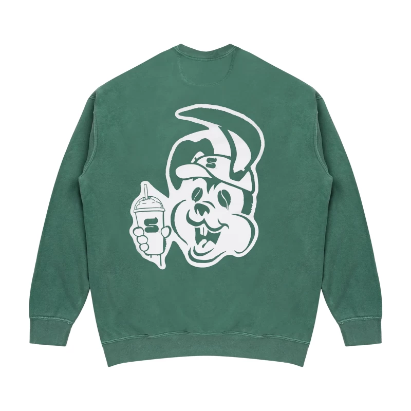 Slurpee® x Punk Bunny™ Crest Washed Crewneck